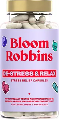Productafbeelding van Stress verminderen & ontspannen - vitamines tegen stress, 60 capsules