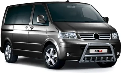 Image de Pare-Buffle Avant Pour VW Transporter T5 2003-2015 en Acier Inoxydable