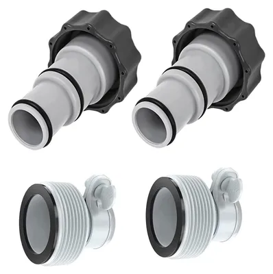 Obrázek produktu pro Sada adaptérů pro bazény Intex, typ A a B, 4 kusy, hadicové adaptéry o průměrech 1,5 a 1,25 palce