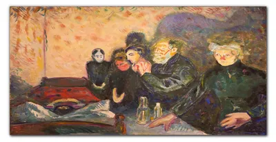 Produktbild von Coloray Bild aus Leinwand 140x70 Leinwand Dekoration - Todeskampf Edvard Munch