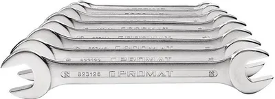 Produktbild von Doppelmaulschlüsselsatz 12-tlg.SW6-32mm CV-Stahl verchr.PROMAT