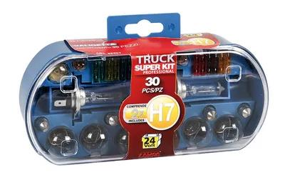 Obrázok produktu pre Autožiarovky H7 24 volt + poistky SET 30 kusov