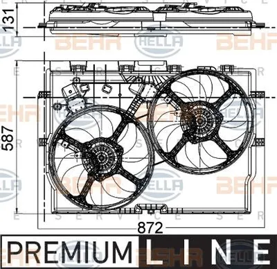 Obrázek produktu pro Ventilátor Chladiče Fiat Ducato 2.3Jtd 06-