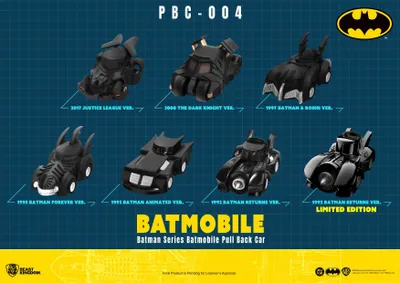 Image de Batman Pull Back Car Series Voitures de retrait Blind Box Pack de 6
