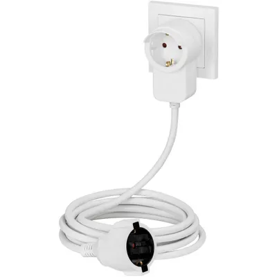 Obrázok produktu pre hama Powerplug predlžovací kábel 3,0 m biely