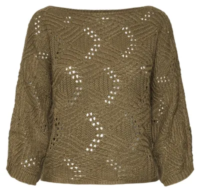 Productafbeelding van VERO MODA Vmgigi Pullover met 3/4 mouwen en bateau hals