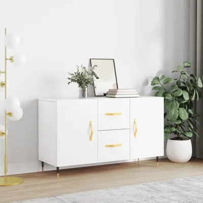Produktbild von [Home] Sideboard Weiß 100x36x60 cm Holzwerkstoff , Neue Mode 2024 im häuslichen Leben
