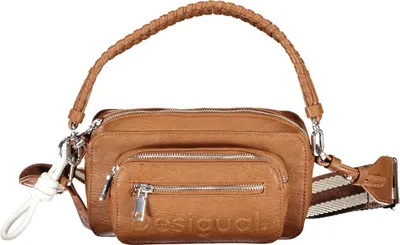 Produktbild von Braune Damenhandtasche mit abnehmbarem Schulterriemen und Taschen