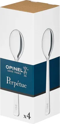 Image de Opinel Schachtel mit vier Teelöffeln Perpétue aus Edelstahl, leicht zu reinigen, praktisch