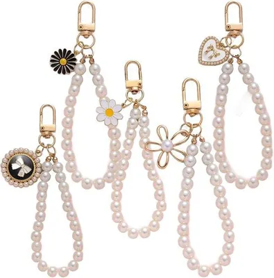 Image de Pendentifs universels avec perles, lot de 5, courts