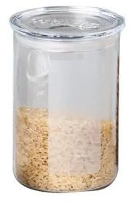 Produktbild von Bohemia Vorratsglas 0,9 L, Rund Mit Kunststoffdeckel