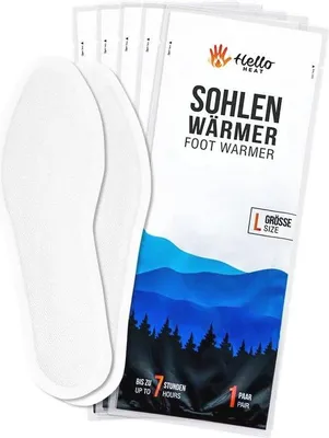 Productafbeelding van Famanu voetwarmers S en L - 5, 10 of 30 paar inlegzolen voor langdurige warmte