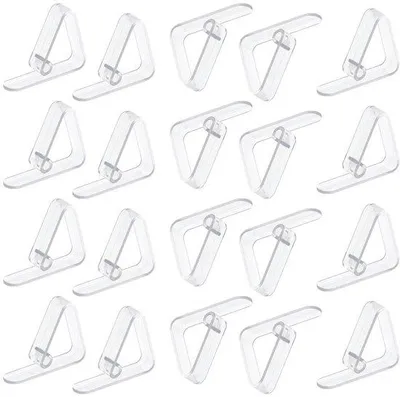 Produktbild von Unyqoos® Transparente Tischdecken-Klammern (Kunststoff) – 24 Stück, innen & außen, rutschfeste, leichte Befestigung für Picknick, Gartenfeier, Hochzeit