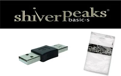 Produktbild von shiverpeaks USB Adapter 2.0 A Stecker / A Stecker, schwarz