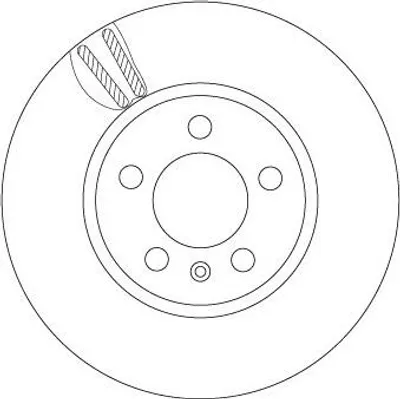 Produktbild von 2x TRW Bremsscheibe DF6964 für VW POLO (AW1 BZ1) T-Cross (C11_) 44 4mm 276mm
