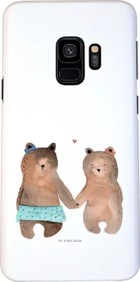 Produktbild von Mr. & Mrs. Panda Samsung Galaxy S9 Handyhülle Bär Freundin - Weiß - Geschenk, Smartphone Hülle, Handy Schutzhülle, Teddy, Cover