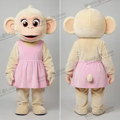 Productafbeelding van Roomzachte chimpansee mascotte MASTICOT