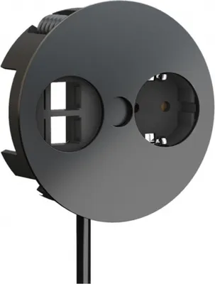 Zdjęcie produktu dla Bachmann Twist, 0,2 m, Wewnętrzna, Typu F, Czarny, 1 x gniazdo sieciowe, 115 mm