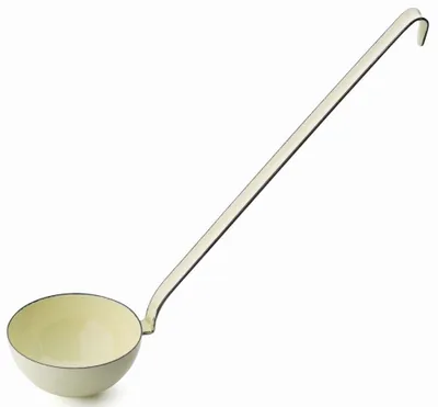 Schöpflöffel, 8 cm, Emaille, gelb, 0,14 l