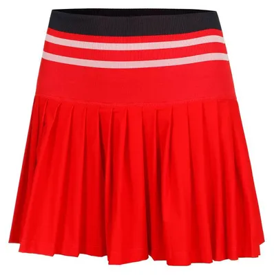 Produktbild von WILSON W Midtown Tennisrock für Damen, Rot, XS