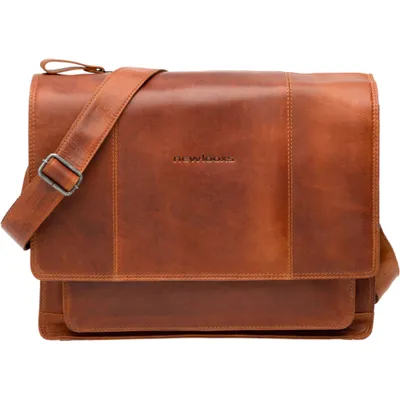 Produktbild von New Looxs Radtasche Fellini Leather Cognac 15 Zoll - elegante Business-Bike-T...