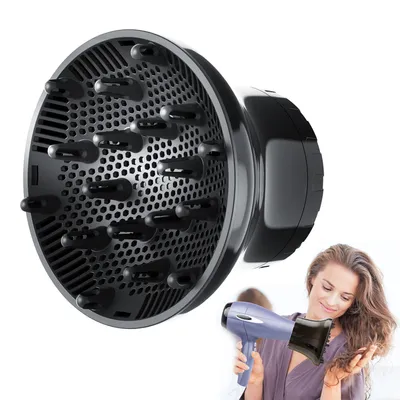 Produktbild von Universal Haar Diffusor, Diffuser Haare, Diffusor Föhn Aufsatz, Diffuser Haare Diffusor Aufsatz, 1,57-2,7 Zoll für Lockiges Oder Welliges Haarstyling