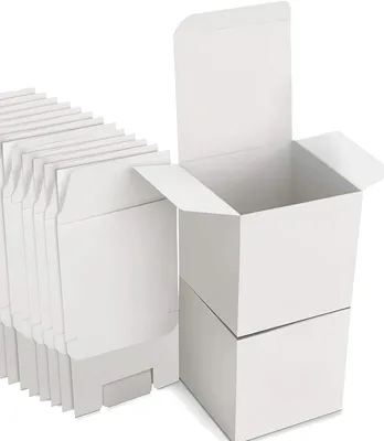 Imagen del producto de Cajas de regalo de cartón, color blanco, 15 unidades, 15 x 15 x 15 cm, para celebraciones