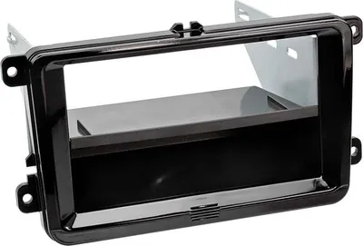 Immagine prodotto di Adattatore frontale 2-DIN per vano portaoggetti Seat / Skoda / VW nero pianoforte
