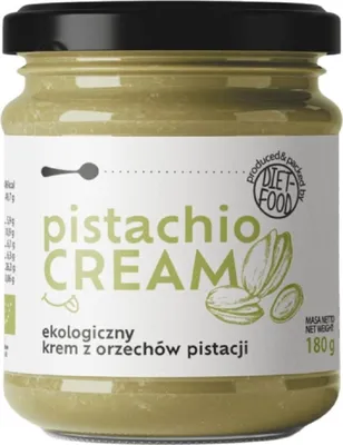 KREM Z PISTACJI PRAŻONYCH 100 % BIO 180 g - DIET-FOOD