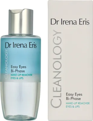 Obrázek produktu pro Dr Irena Eris Cleanology Easy Eyes Bi-Phase Makeup Remover Eyes & Lips, Ženy, Univerzální pleť, Hydratační, Zklidňující, 125 ml, Láhev, 250401 Ingredients: C13-15 Alkane, Isododecane, Undecane, Isopropyl Palmitate, Tridecane,...