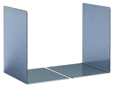 Produktbild von Buchstütze Metall S, Set mit 2 Stück, silber