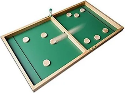 Produktbild von Heidelberger Spieleverlag Passe-Trappe Holzspiel, 980 x 530 mm, Gummibandantrieb, Holzscheiben befördern, für 2 Spieler ab 6 Jahren, Spieldauer 20 Minuten.