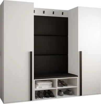 Produktbild von Garderobe MIRO Set 9 mit gepolsterten Paneelen Industrial Design