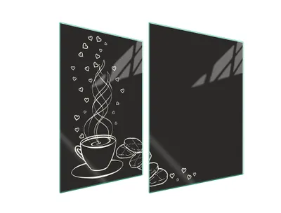 Immagine prodotto di Piastra Di Protezione In Vetro Per Forno 70X52 Caffè