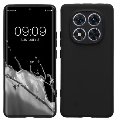 Produktbild von kwmobile Handyhülle für Xiaomi Redmi Note 14 Pro 5G / Poco X7 Hülle - weiches Handy Silikon Case - Schutzhülle Cover - Schwarz matt