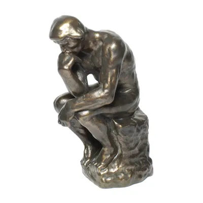 Produktbild von Plastik Figur Auguste Rodin Der Denker in Bronzeoptik