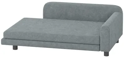 Produktbild von PawHut Hundesofa XL erhöhtes Hundebett mit Rückenlehne große Hunde Grau