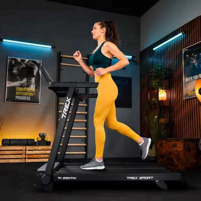 Produktbild von TREX SPORT Laufband für zuhause klappbar TX-650TM POKET | Treadmill mit Steigung, Dämpfung, 15 km/h, 19 Programme