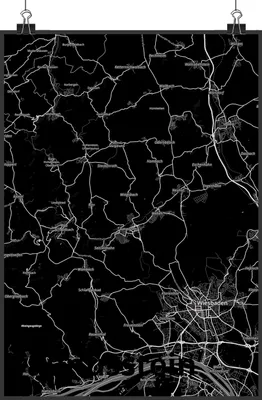 Produktbild von Mr. & Mrs. Panda Bild Taunusstein DIN A5 - Geschenk, wanddeko, Wanddekoration, Plakat, Stadt, Dorf Karte Landkarte Map Stadtplan, drucke, Wandbild