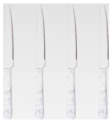 Produktbild von Tafelmesser Brötchenmesser 4er Set in Perlmuttoptik