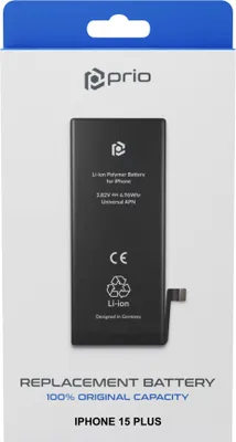 Produktbild von prio Akkuzelle für iPhone 15 Plus (ohne Flex-Kabel)