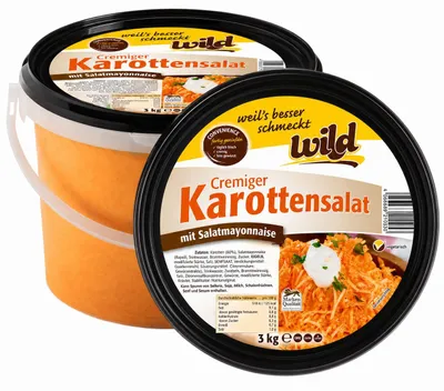 Produktbild von Cremiger Karottensalat mit Salatmayonnaise, 3 kg Eimer