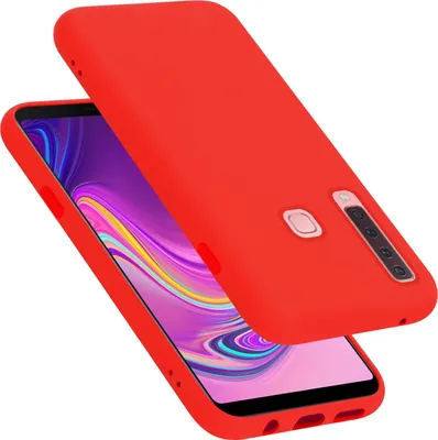 Immagine prodotto di Cadorabo custodia protettiva per Samsung Galaxy A9 2018 custodia in rosso per telefono cellulare Custodia Cover TPU Etui