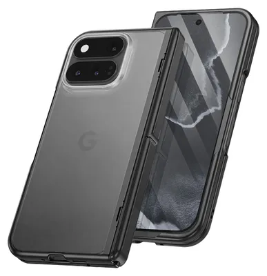 Productafbeelding van Avizar, 360-graden hoesje voor de Google Pixel 11 Pro Fold, met standaard en beschermend glas, zwart/transparant