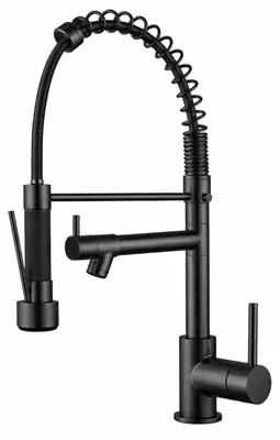 Produktbild von Küchenarmatur mit Profi-Sprühfunktion schwarz Gastro BL-4402-GT Aquanello
