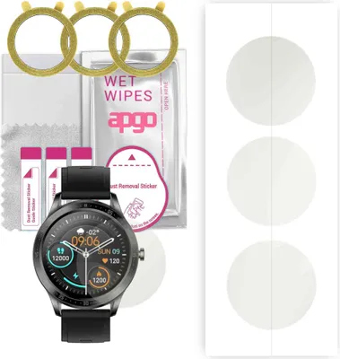Produktbild von apgo 3 Stück Schutzfolie, Matt, kompatibel mit Colmi SKY5 Smartwatch, Hydrogel Displayschutzfolie mit Positionierhilfe, Displayfolie, robust und kratzfest