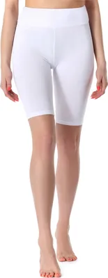 Image de Leggings de sport courts pour femme Merry Style en viscose, style cycliste, MS10-219 (blanc, M)