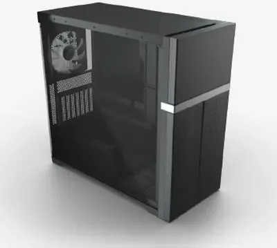 Obrázok produktu pre Valkyrie VK02 Lite Black, Midi Tower, Čierna, ATX, ITX, micro ATX, Mini-ITX, Temperované sklo, 120,140 mm, 120,140 mm