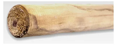 Produktbild von KDI Holzpfahl grün gespitzt 6 cm Ø aus imprägniertem Holz | 100/125/150 cm Länge | Zaunpfahl Gartenpfahl Weidezaun Pfosten Pflanzpfahl Rankhilfe