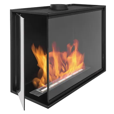 Produktbild von Bioethanol kamin 60cm. Wandkamin mit glas. Eck-kamin linke.